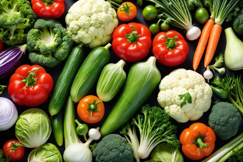 有機(jī)蔬菜花菜高清圖 果蔬圖片素材