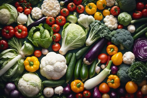 有機蔬菜花菜攝影圖 果蔬圖片素材